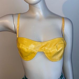 SHEIN MUSTARD BRALETTE